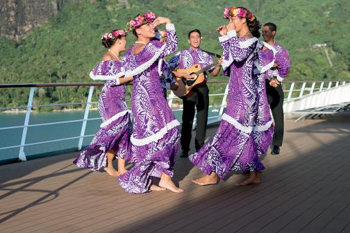 paul gauguin onbaord dancers cruises cruise ship dancers
