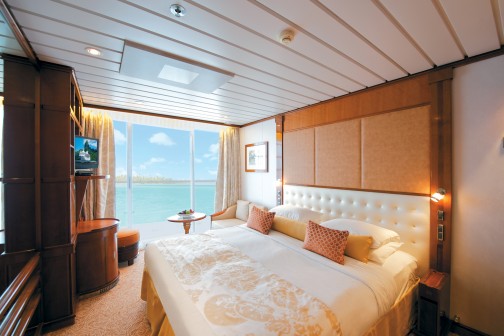 Paul Gauguin balcony cabin cruise ship balcony stateroom