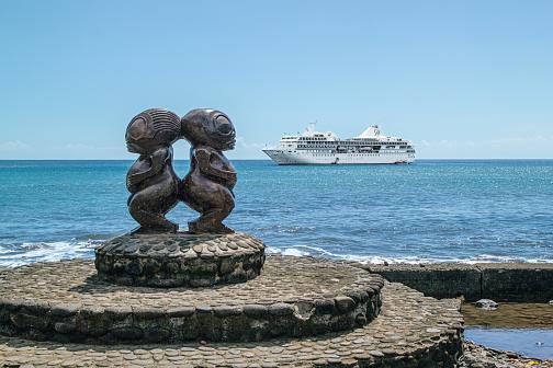 paul gauguin cruises cruise ship statues