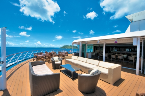 Paul Gauguin la palette outdoors cruises cruise ship outdoor couches