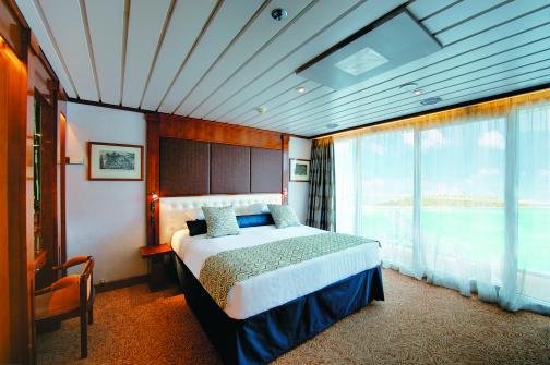 paul gauguin cruises cruise ship cabin bedroom