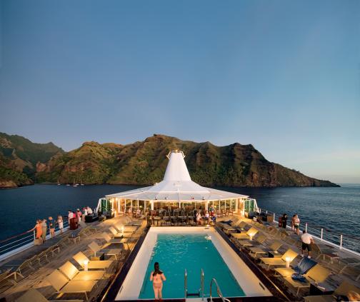paul gauguin pool cruise ship tahiti