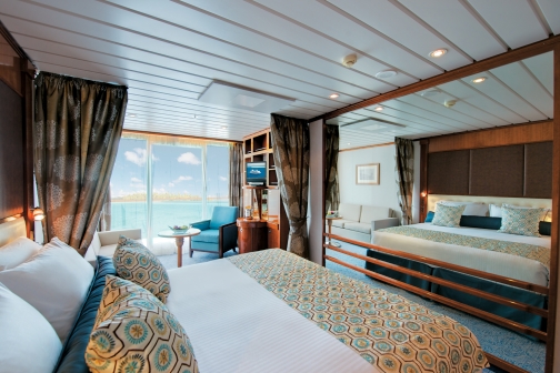 Paul Gauguin veranda stateroom cruises cruise ship stateroom