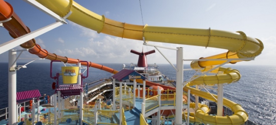 Carnival cruise line breeze cruise ship waterworks
