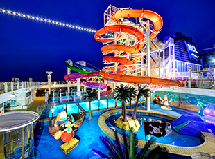 Norwegian Getaway cruise ship waterslides