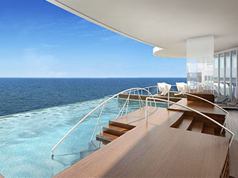 Regent Cruises Explorer cruise ship infinity pool