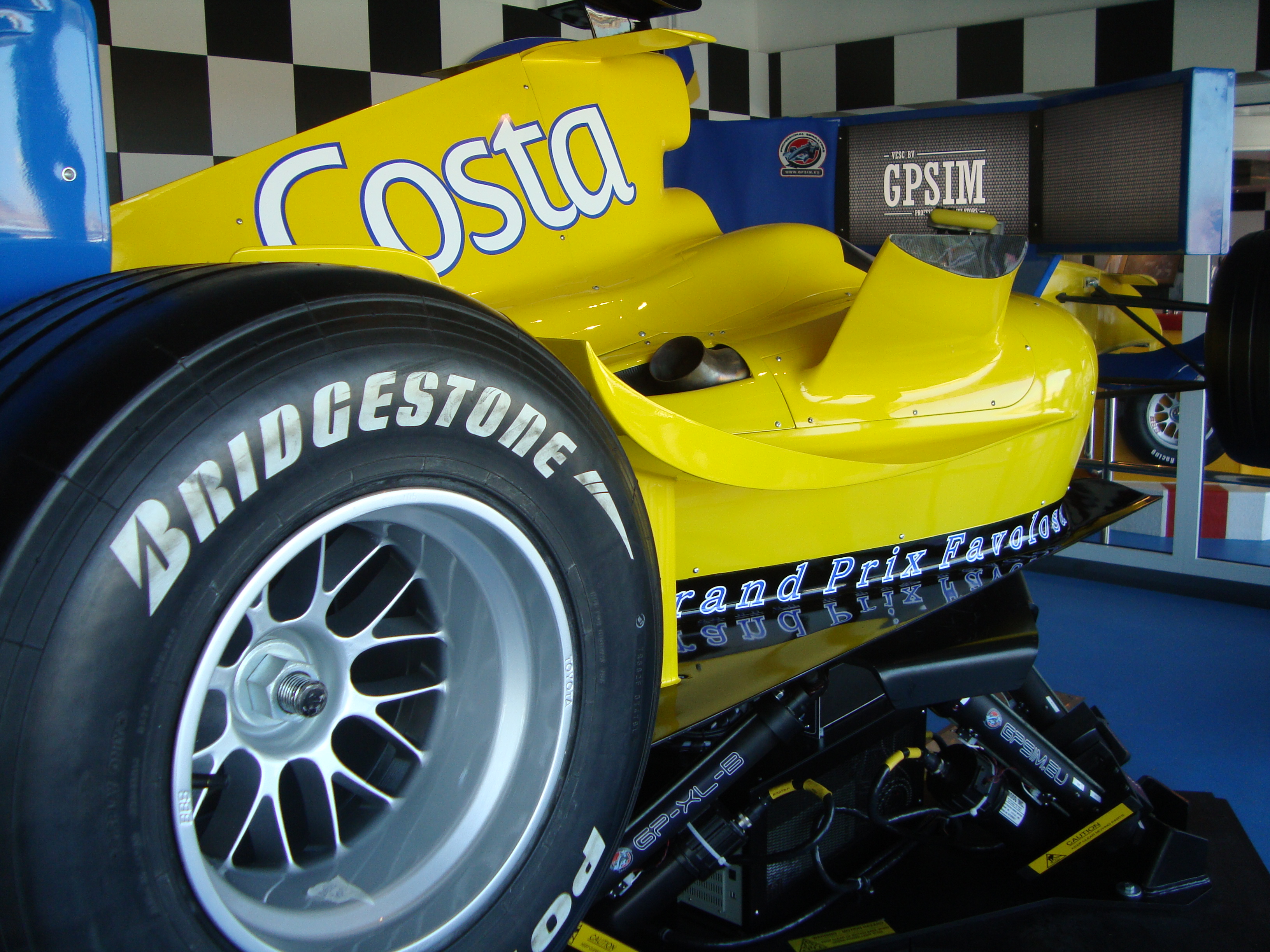 Costa Cruises racecar simulator