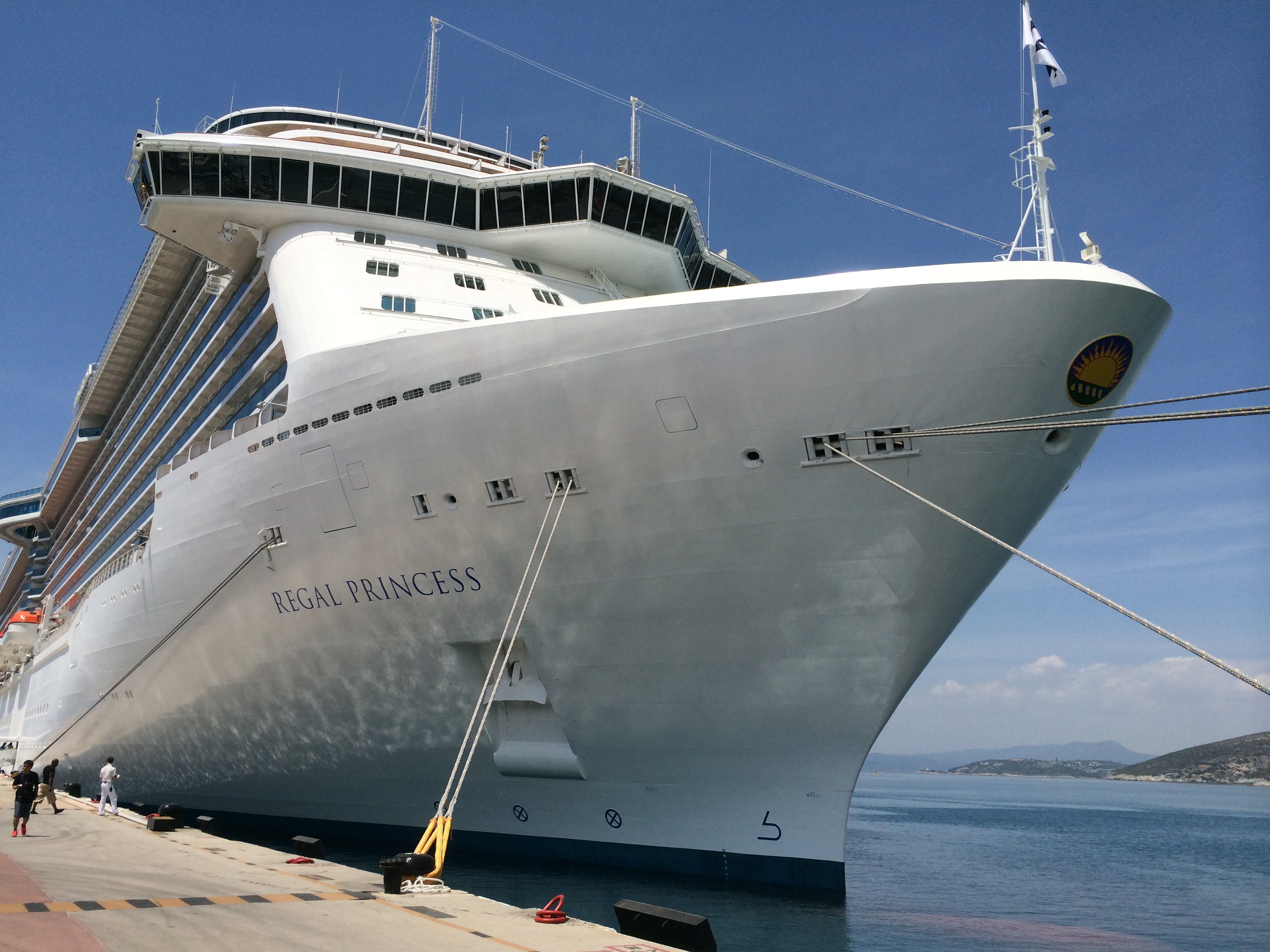 Princess Cruises Regal Princess tied to dock