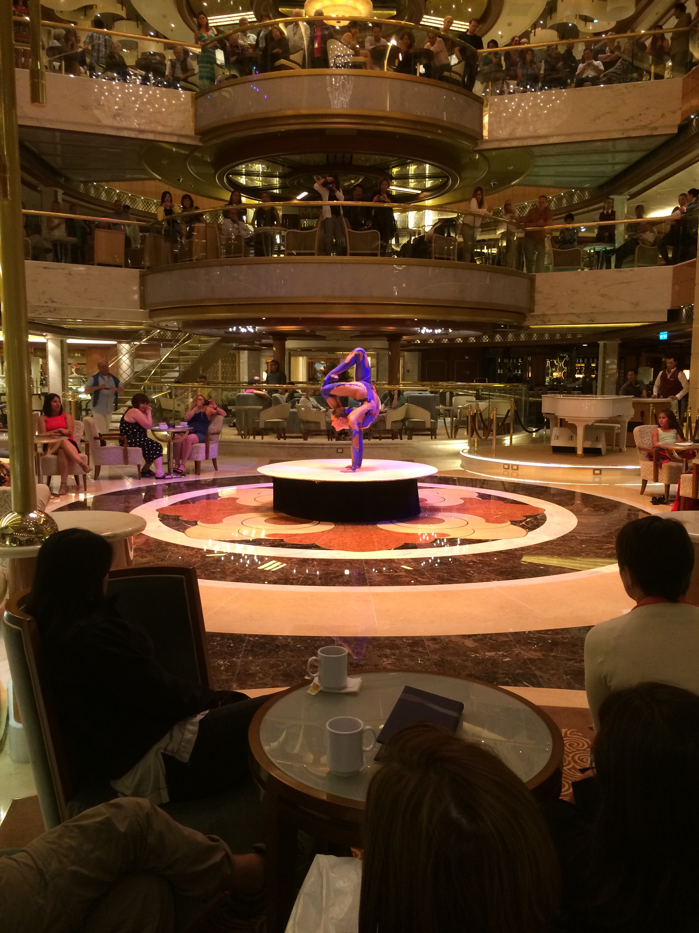 Princess Cruises Regal Princess atrium entertainer