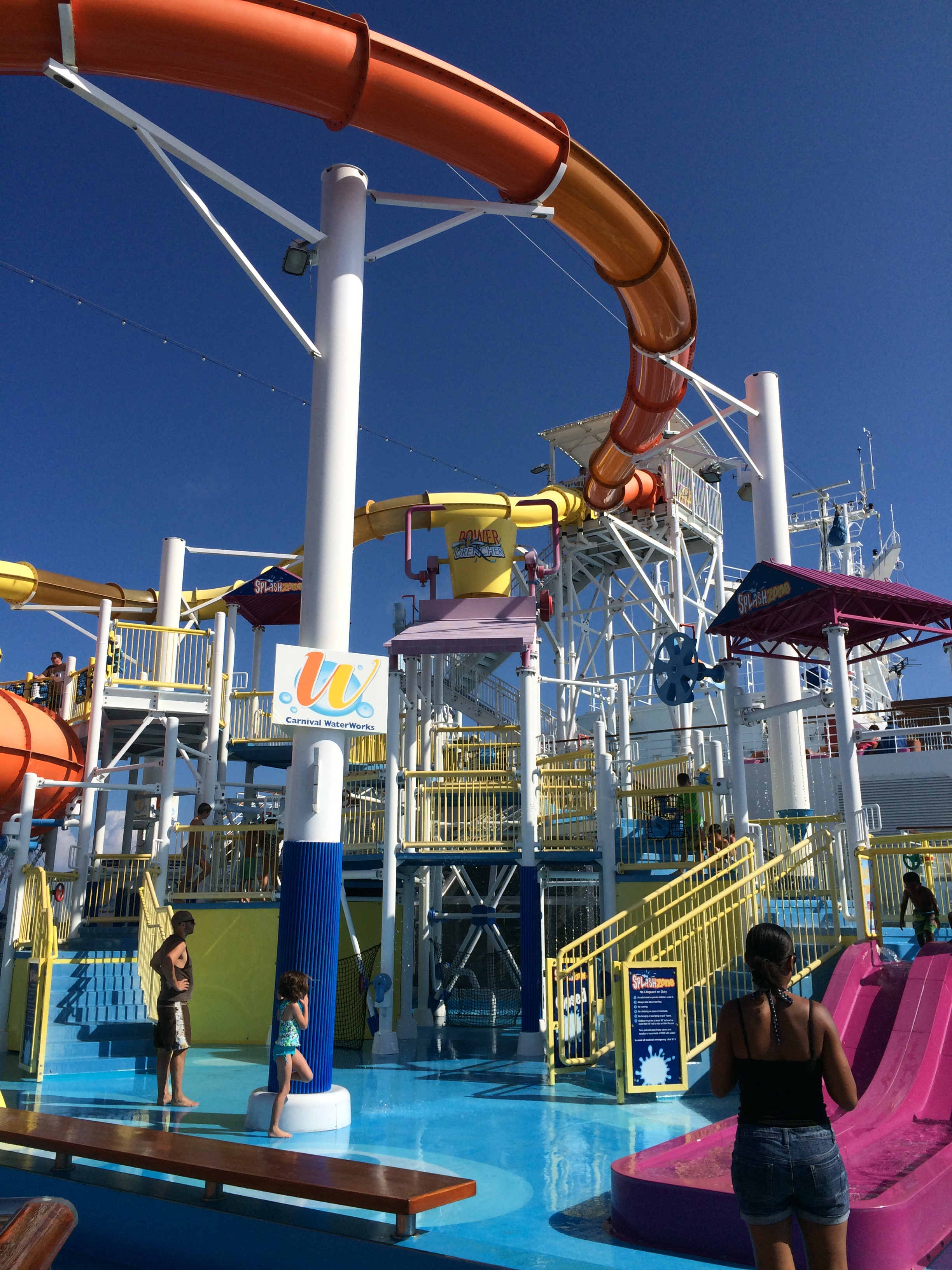 carnival cruise line breeze cruise ship waterslide