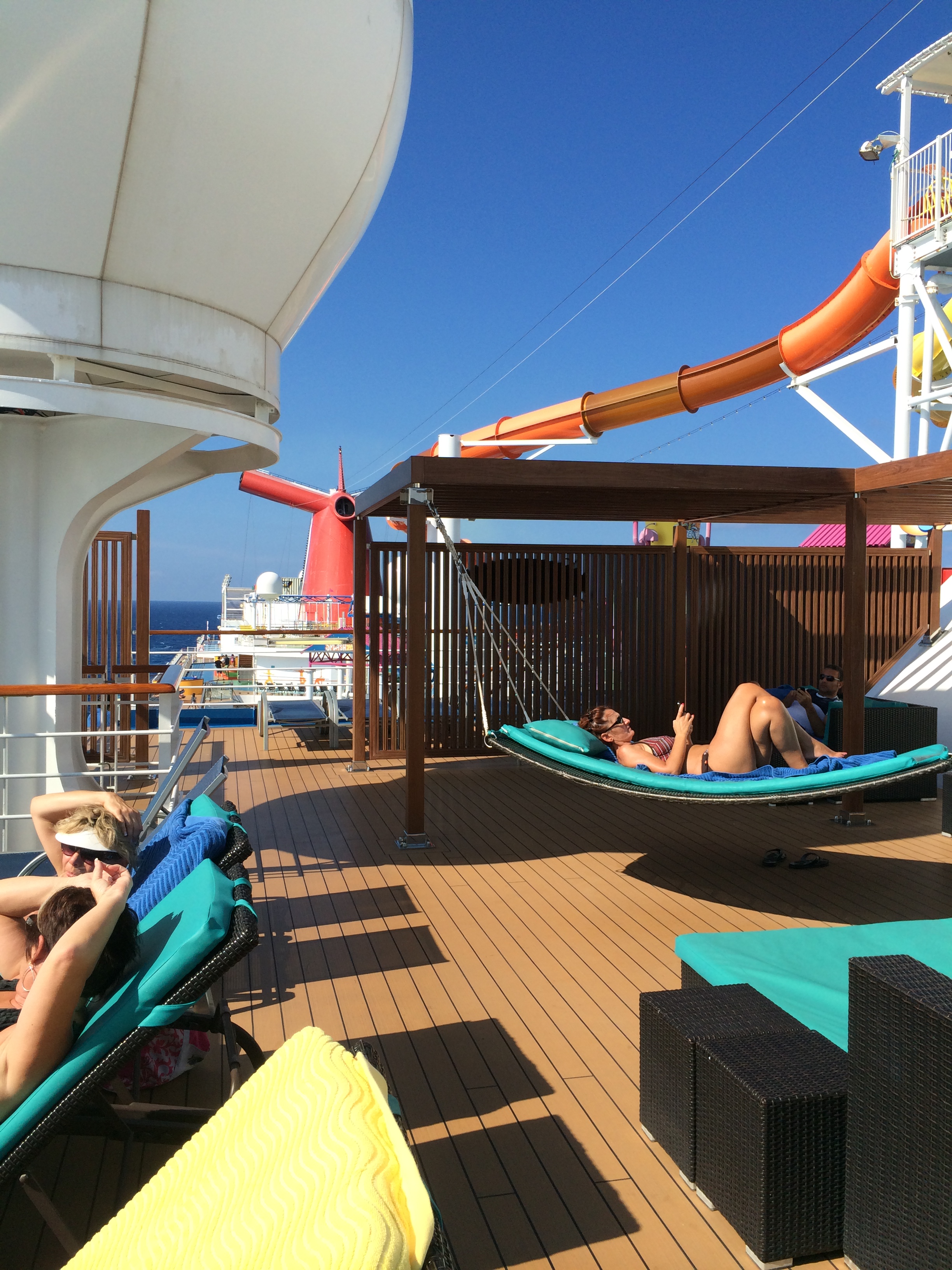 carnival cruise line breeze hammocks