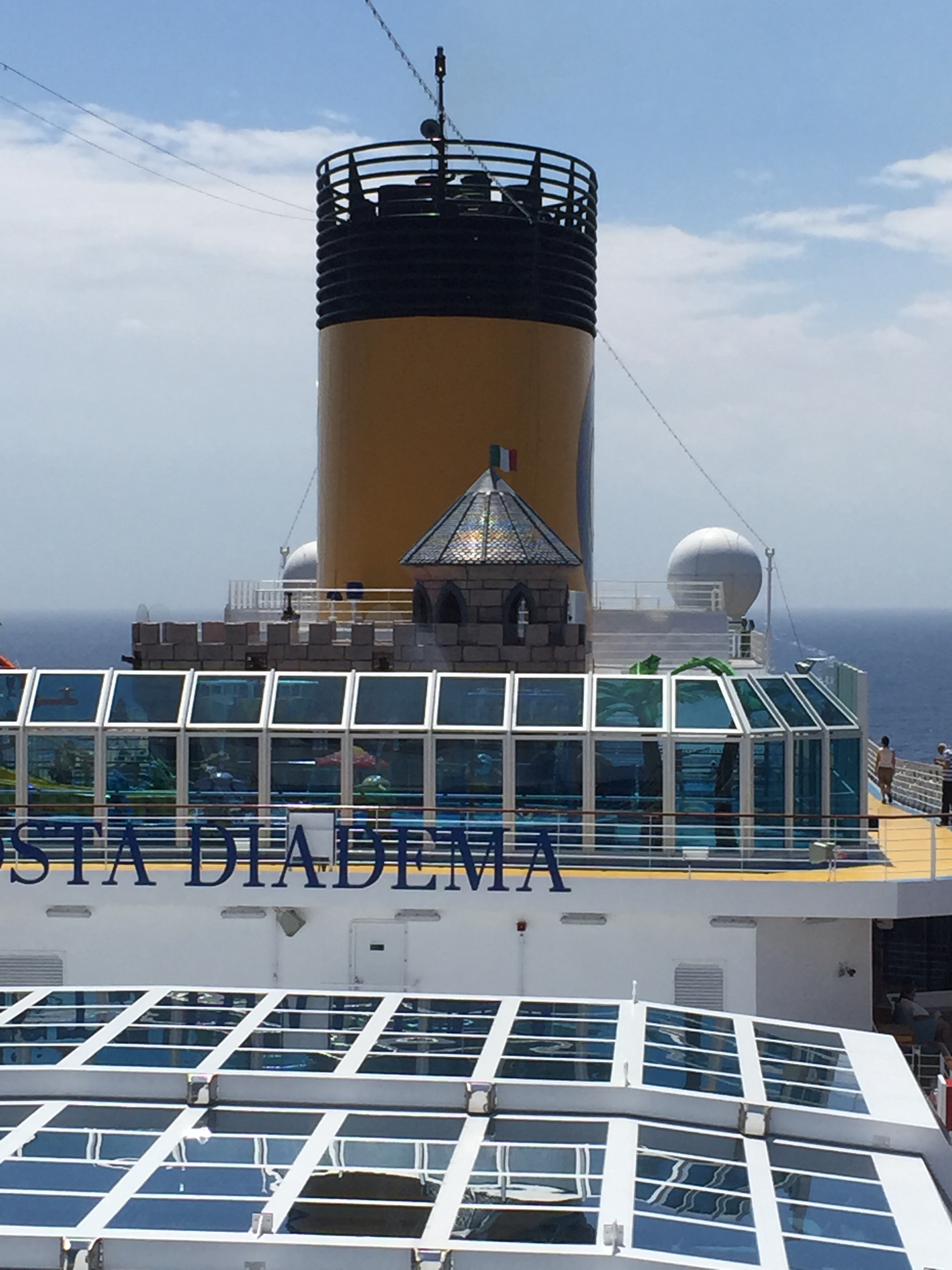 Costa Cruise Diadema cruise ship retractable roof