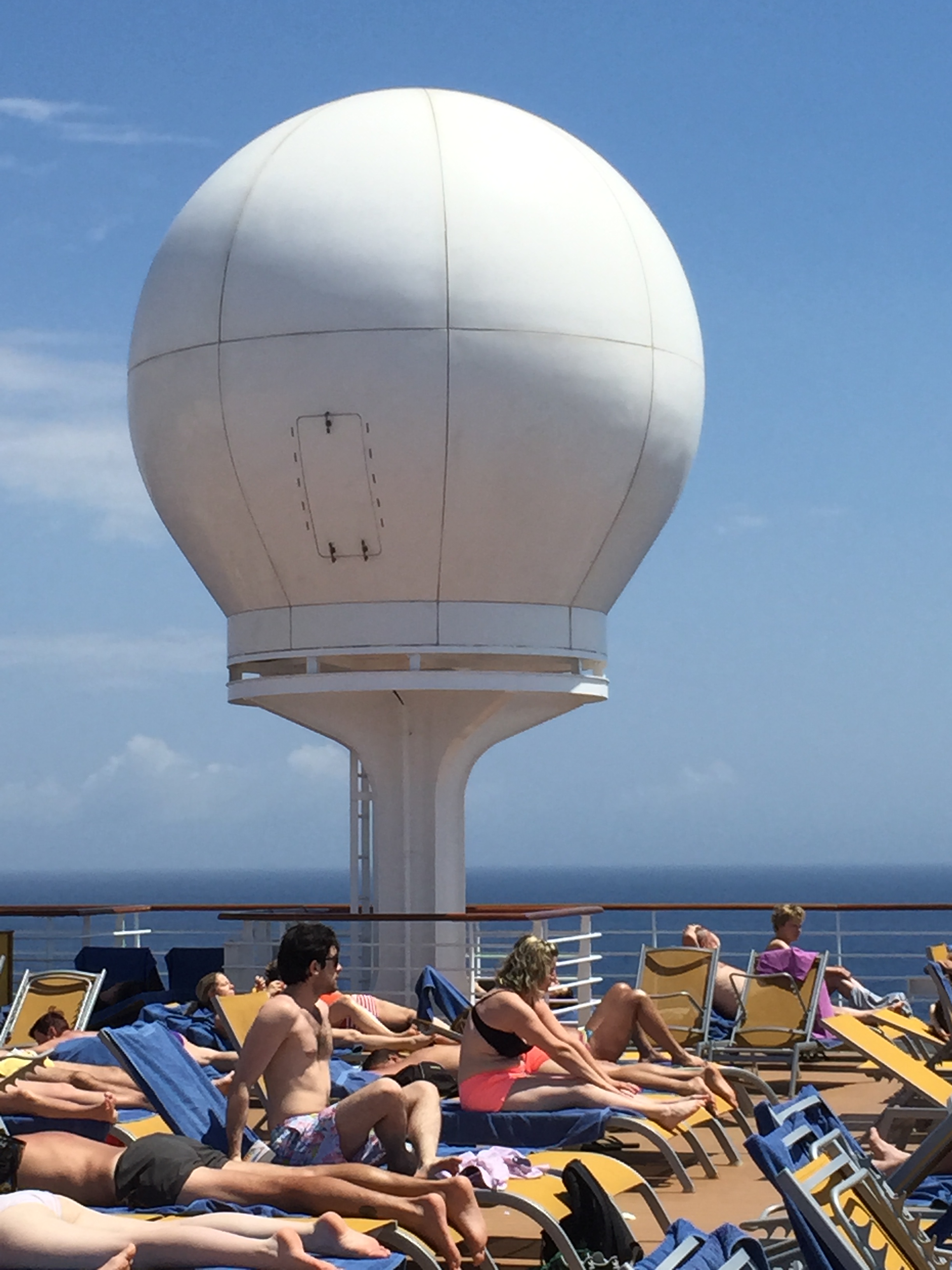 Costa Cruise Diadema cruise ship top deck