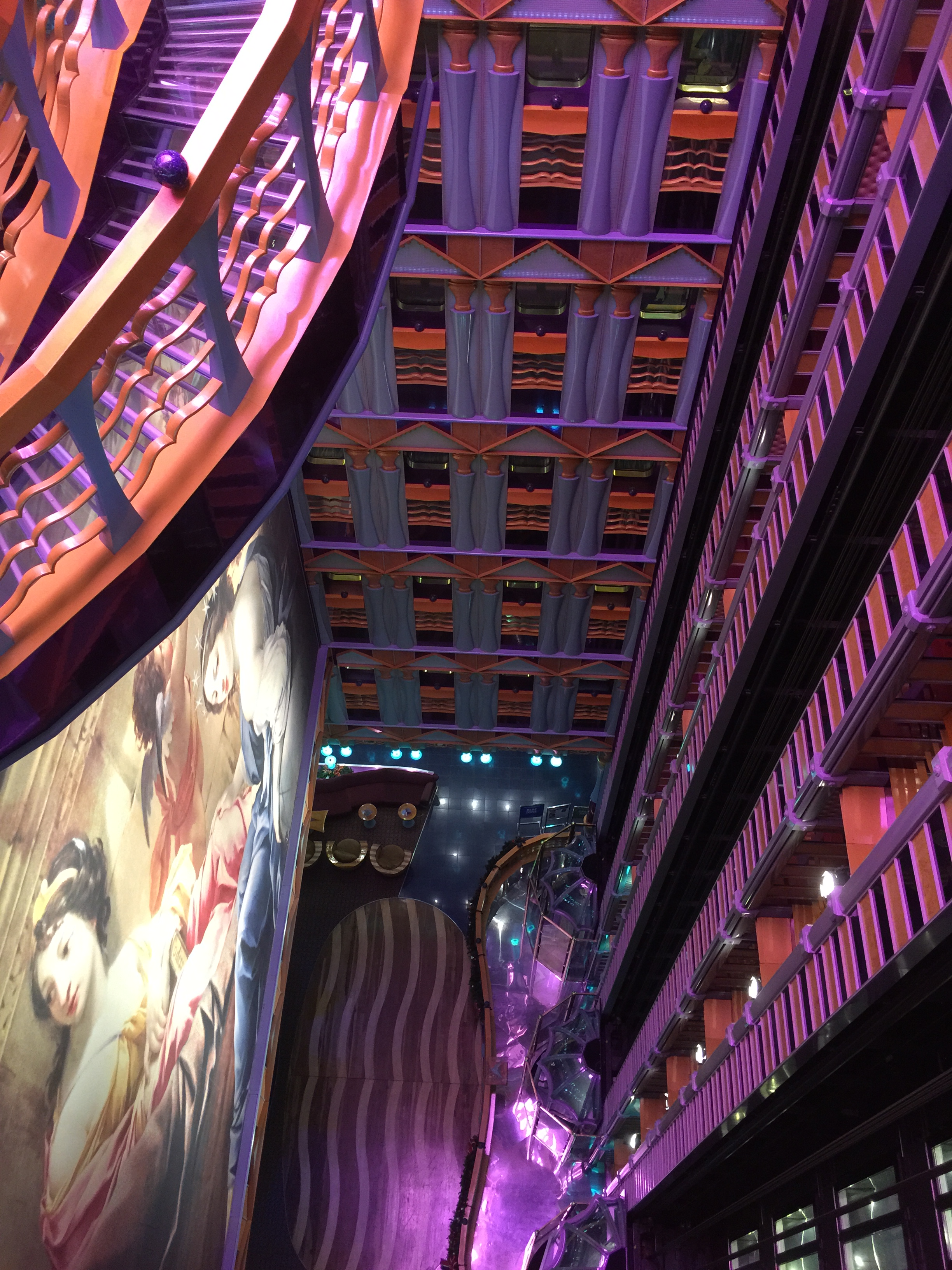 carnival cruises miracle dining room ceiling