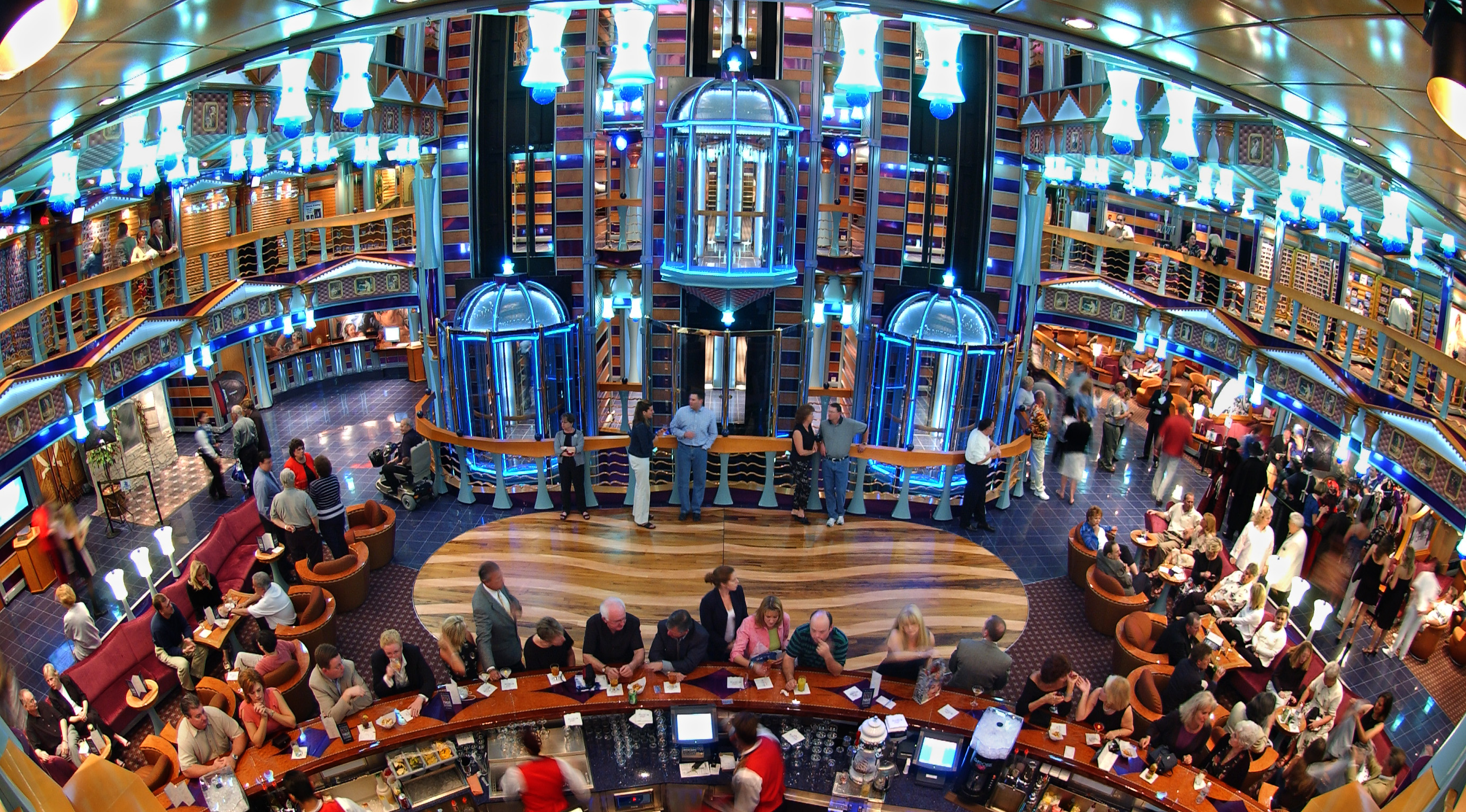 carnival cruises miracle atrium
