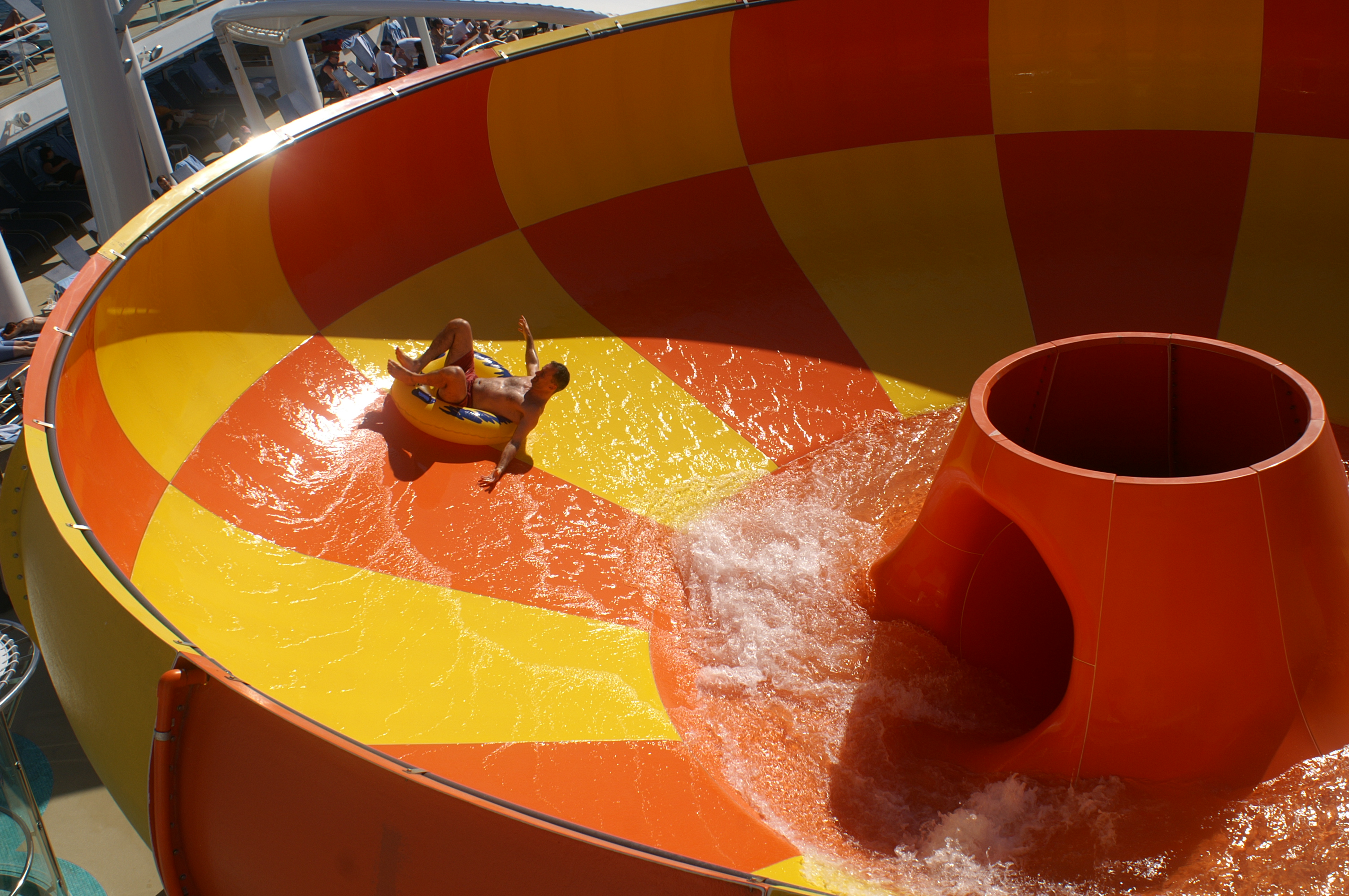 Norwegian Cruise lines waterslide bowl