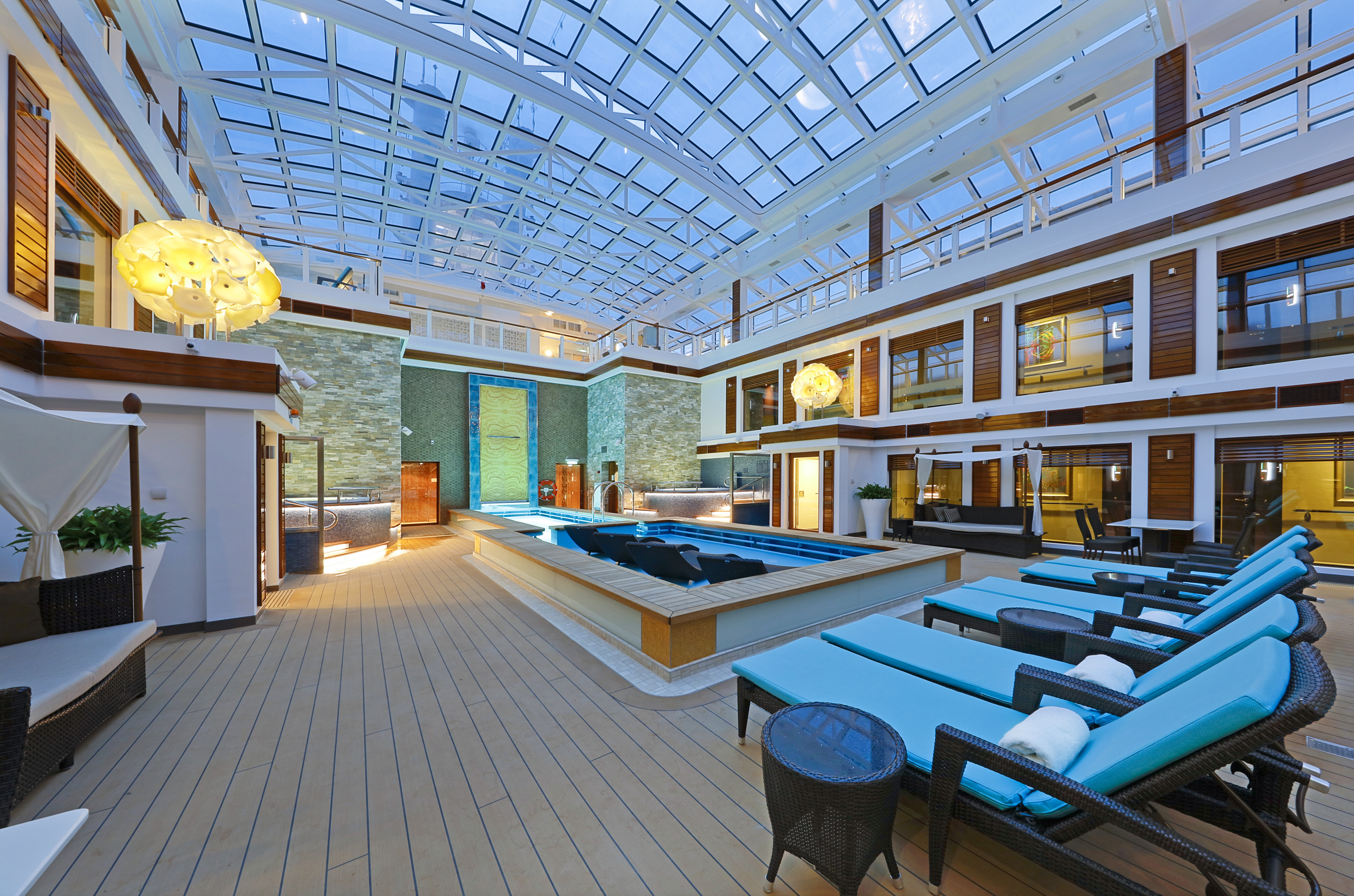 Norwegian cruises escape cruise ship haven courtyard