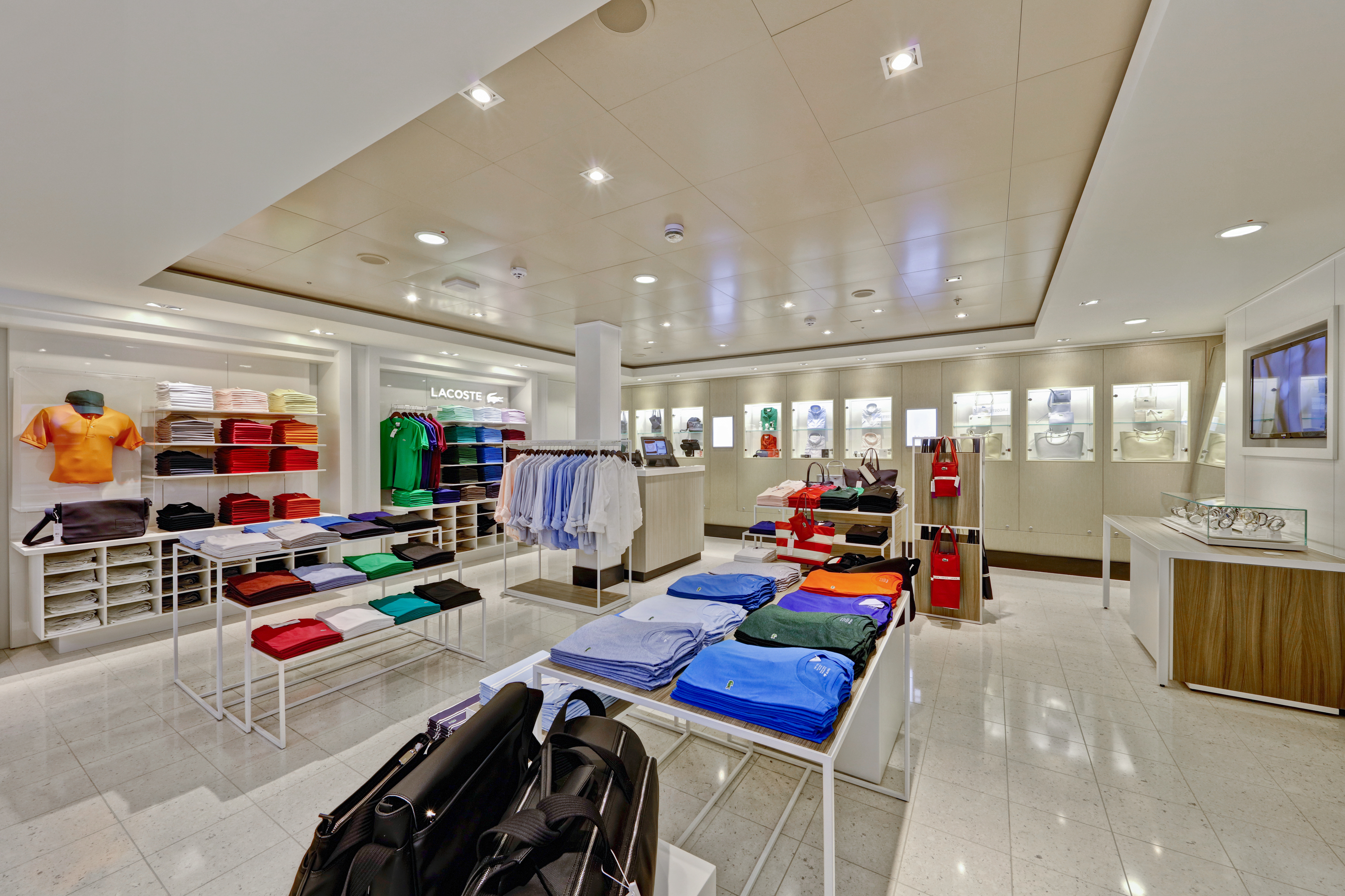 Norwegian cruises escape cruise ship lacoste shop