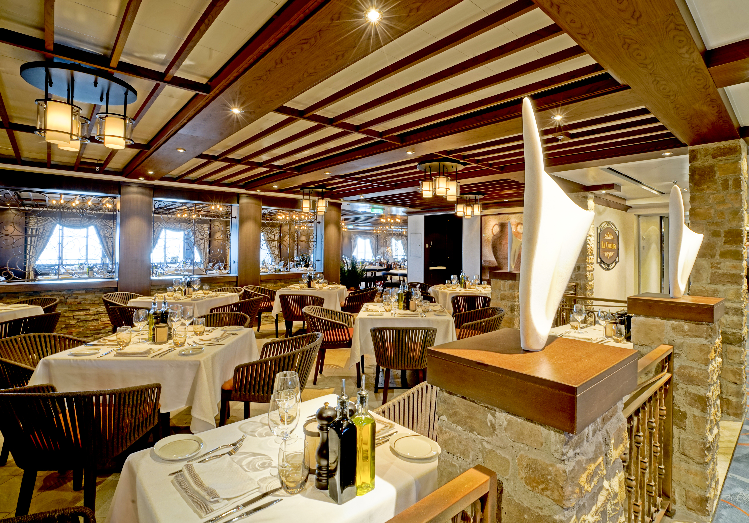Norwegian cruises escape cruise ship lacucina dining tables