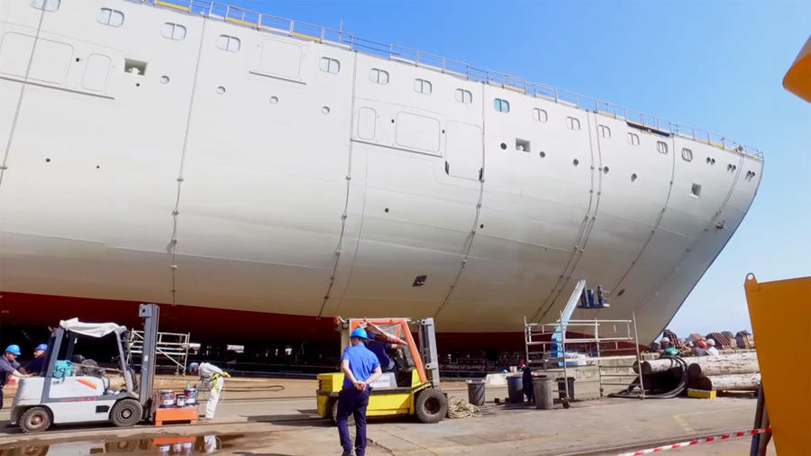 Carnival Cruises Horizon hull section
