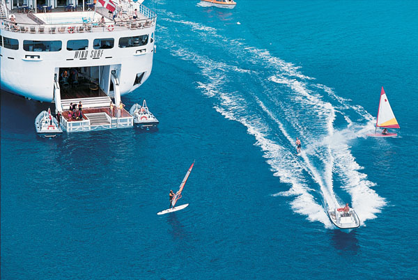 Small ship cruising windstar cruises wind surf windsurfer