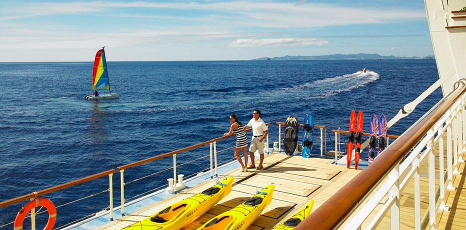 Residensea The World cruise ship kayaks