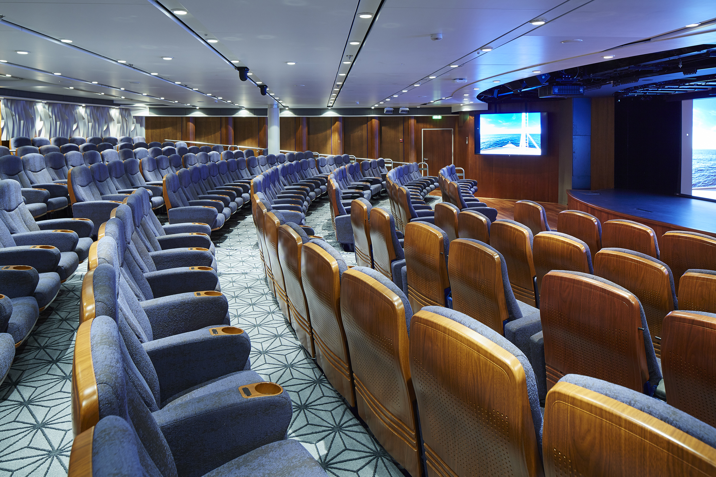Residensea cruises The World cruise ship theater