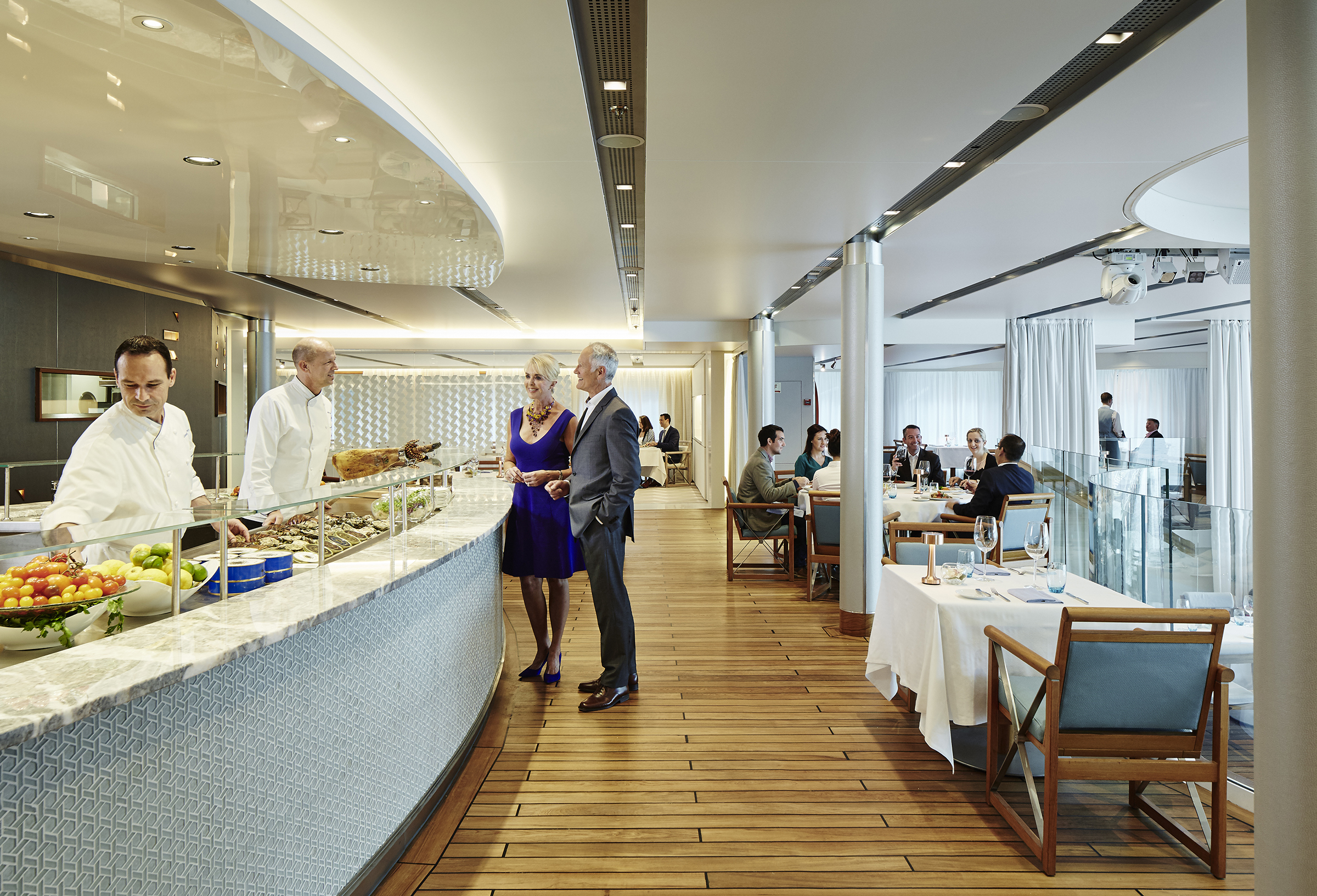 Residensea cruises The World cruise ship buffet
