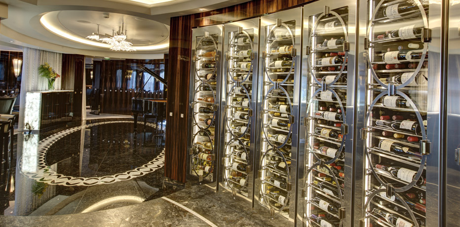 Residensea cruises The World cruise ship wine cooler