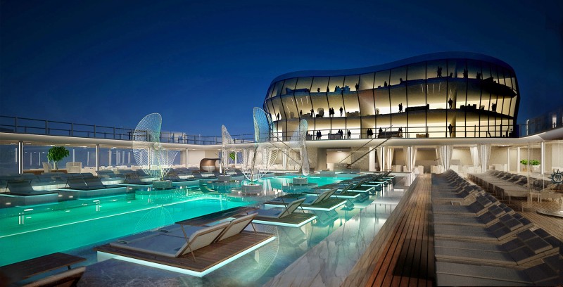 msc meraviglia cruise ship pool