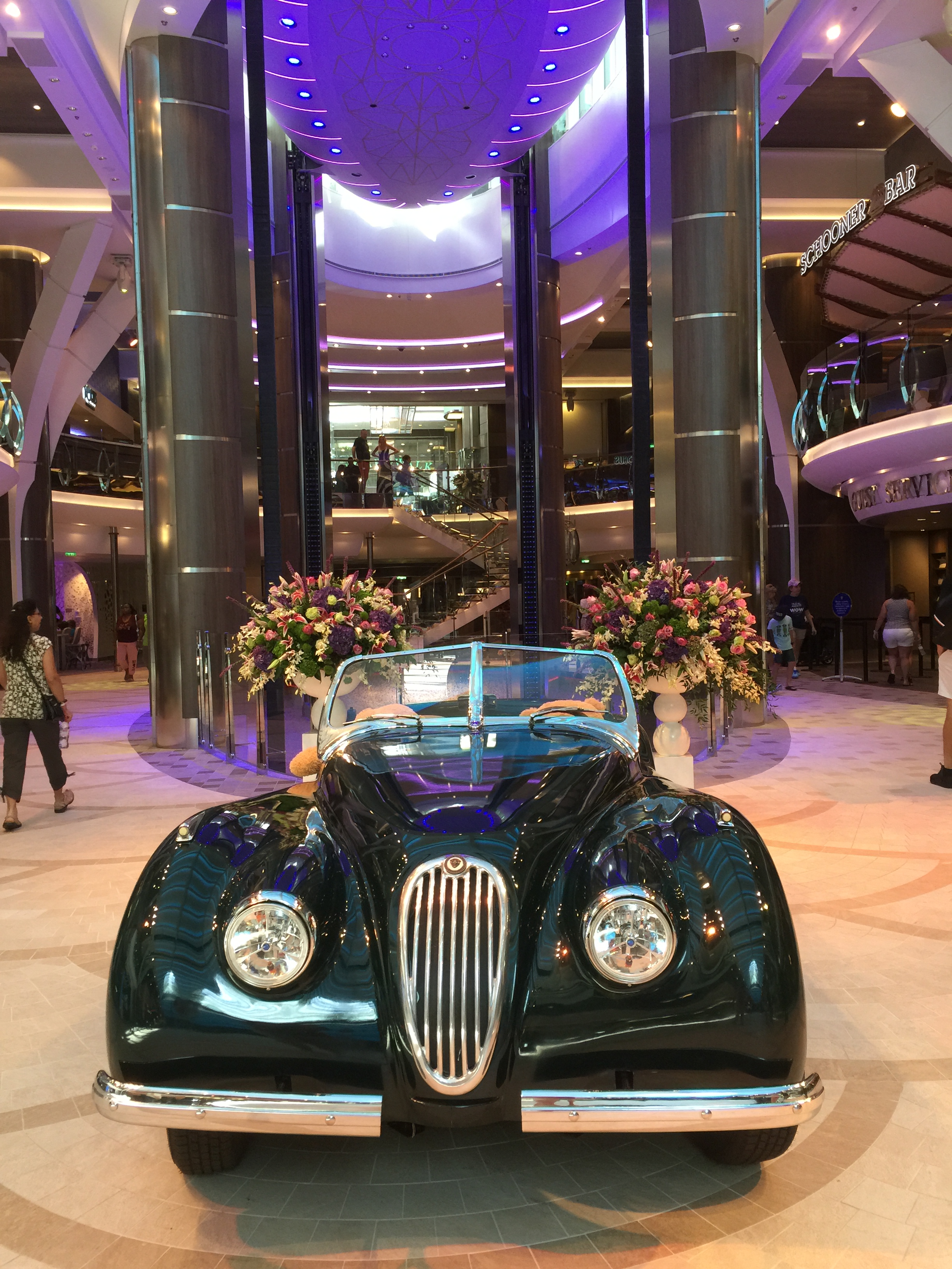 Royal Caribbean Cruises Harmony of the Seas cruise ship atrium jaguar