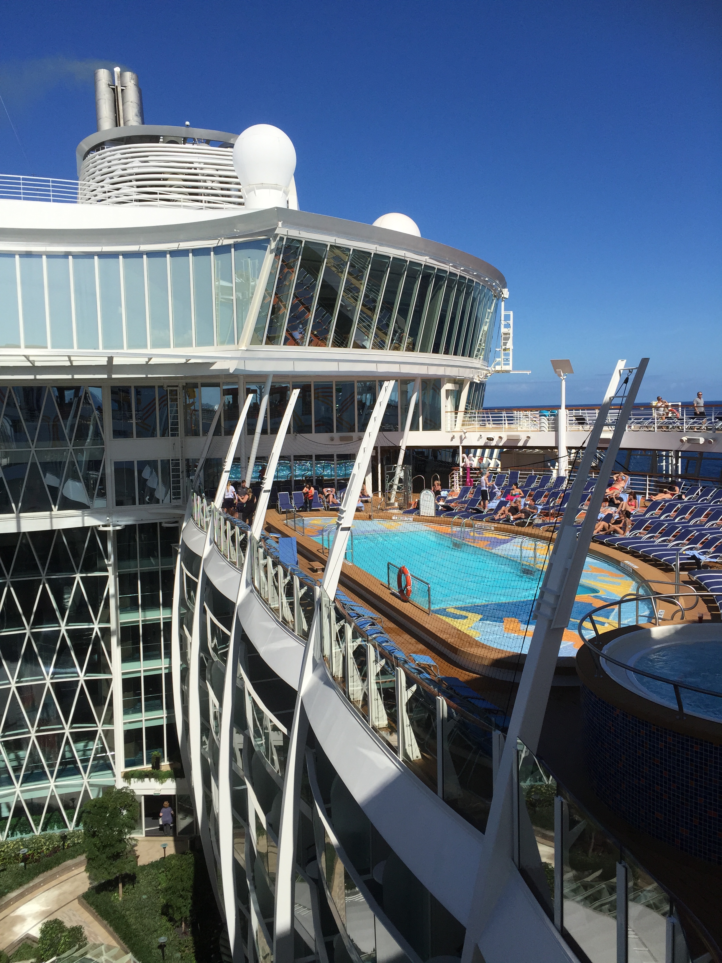 Royal Caribbean Cruises Harmony of the Seas cruise ship central park and pool