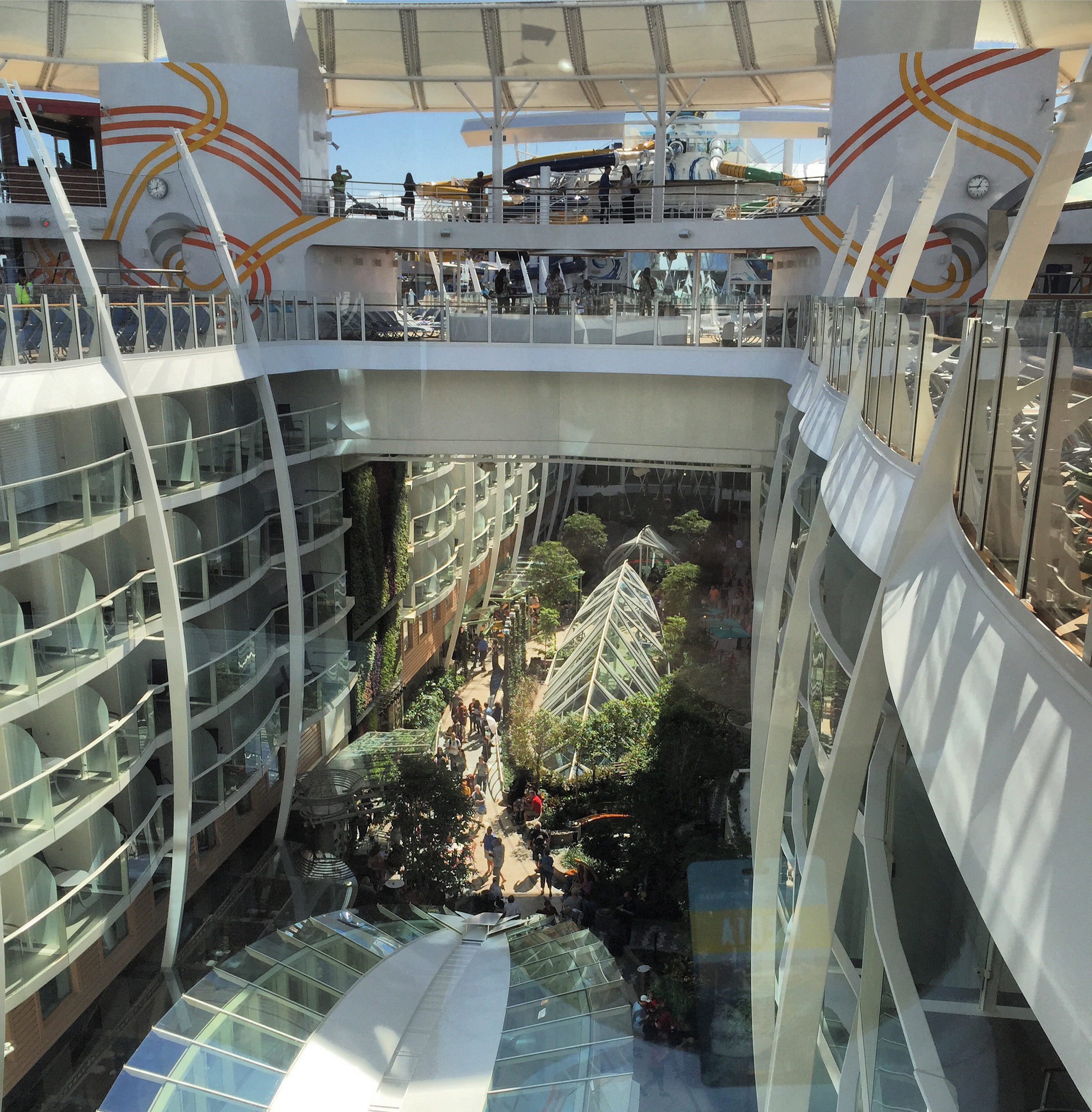 Royal Caribbean Cruises Harmony of the Seas cruise ship central park overview