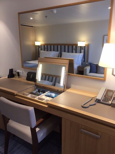 Viking Cruises Viking Star cruise ship cabin vanity desk