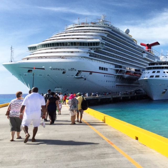 Carnival Cruises Vista cruise ship docked