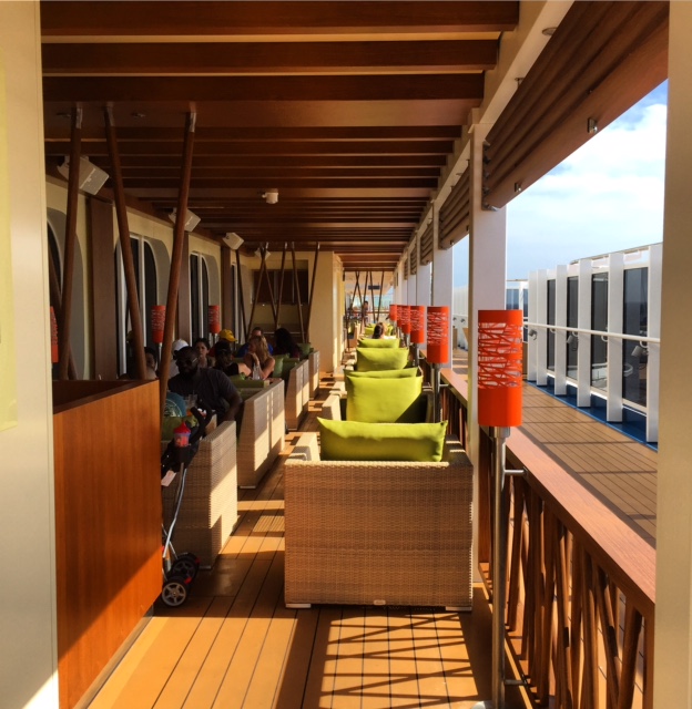 Carnival Cruises Vista cruise ship outdoor dining
