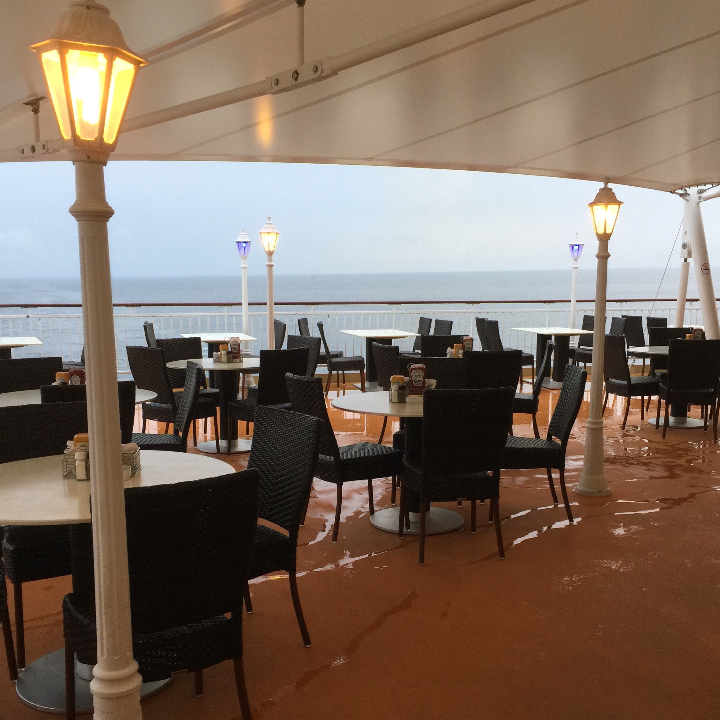 Norwegian cruises Jade cruise ship Norway top deck aft