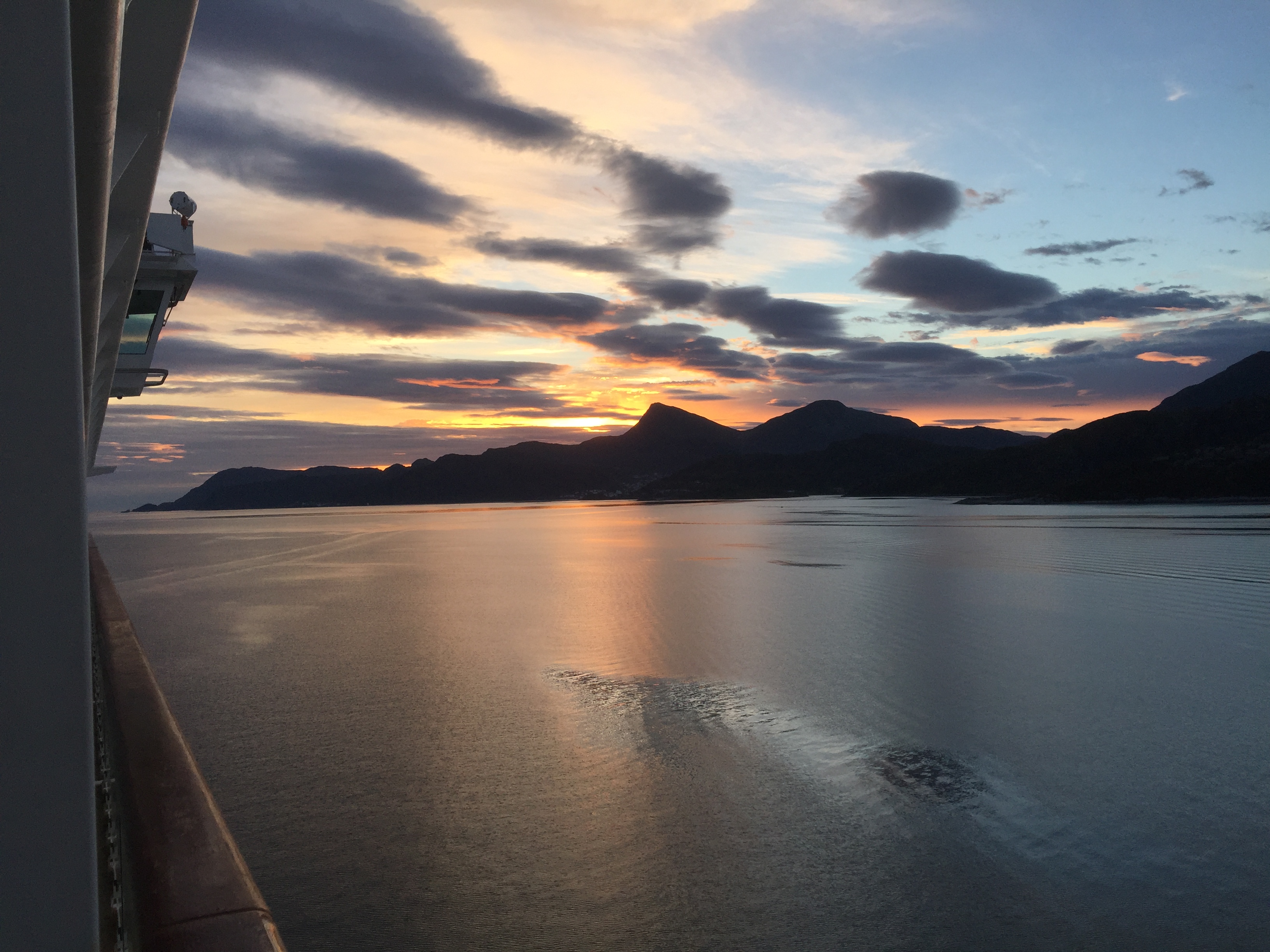 Norwegian cruises Jade cruise ship Norway sunset