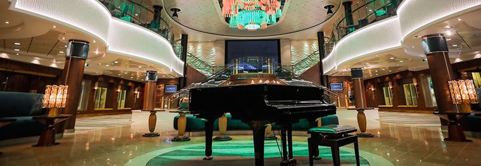 Norwegian cruises jade atrium piano