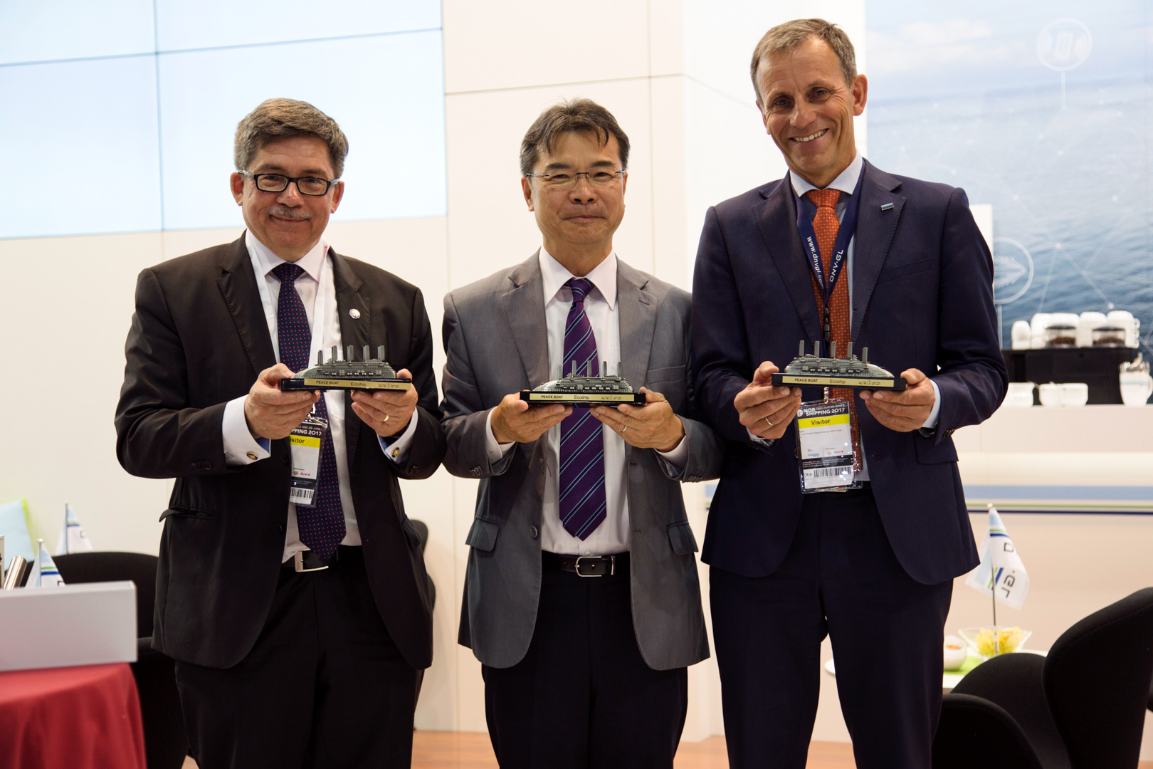 Peaceboat Ecoship cruises executives