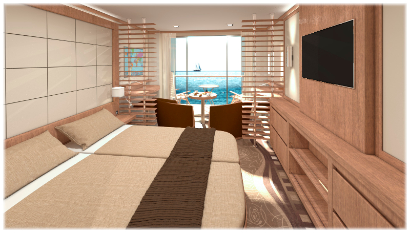 Peaceboat Ecoship cruises cabin