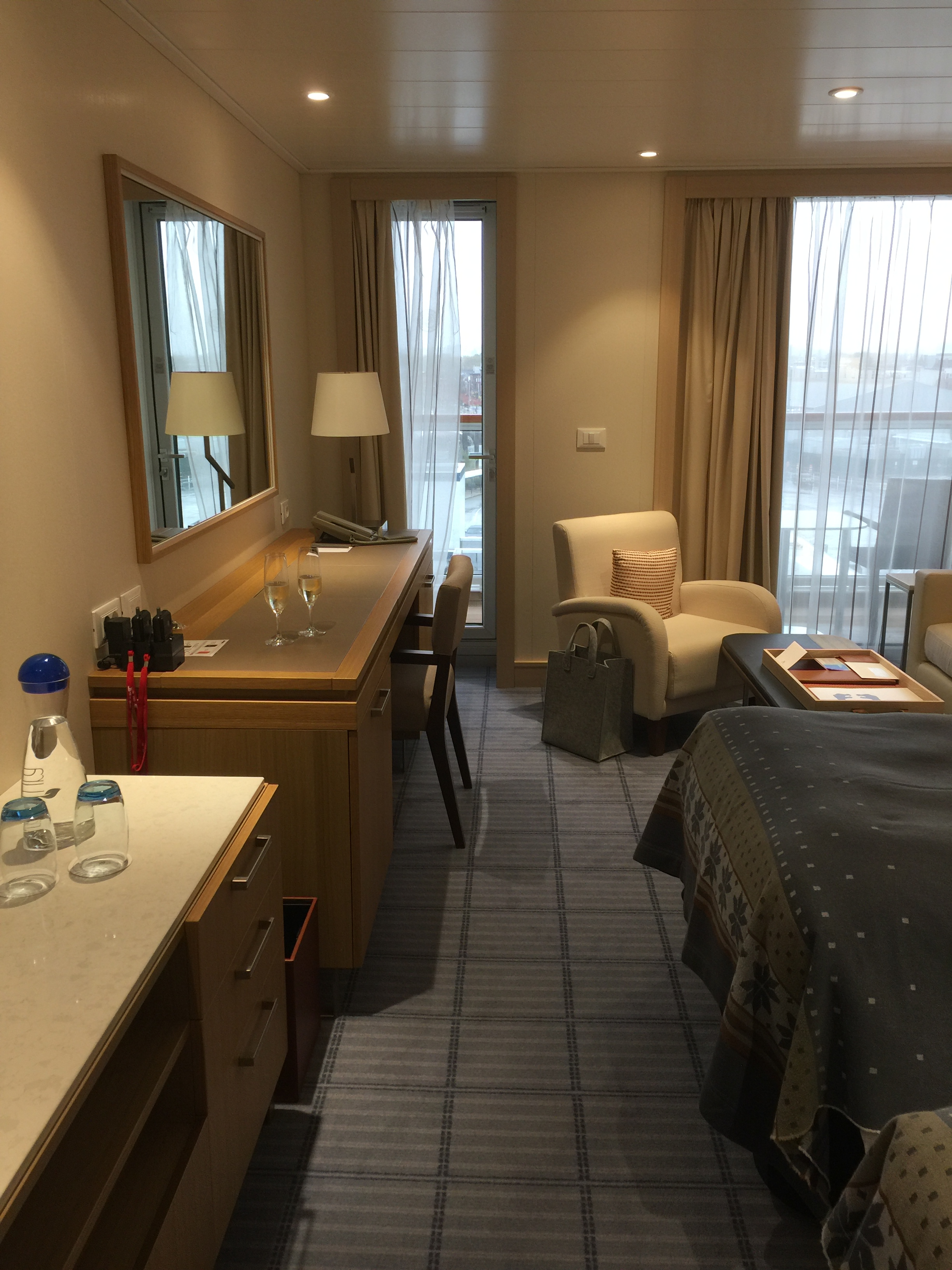 Viking cruises sky cruise ship balcony cabin seating area