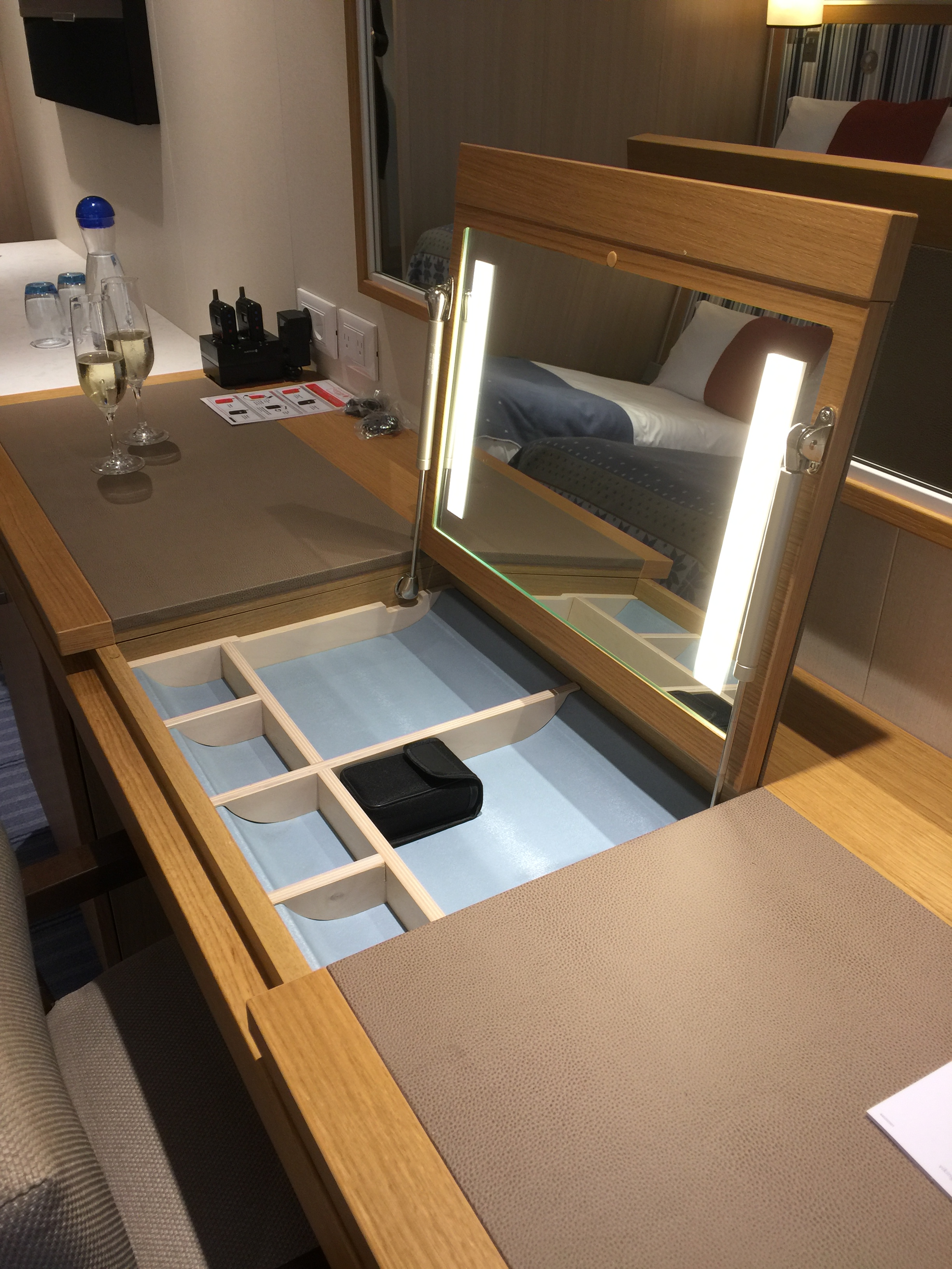 Viking cruises sky cruise ship cabin vanity