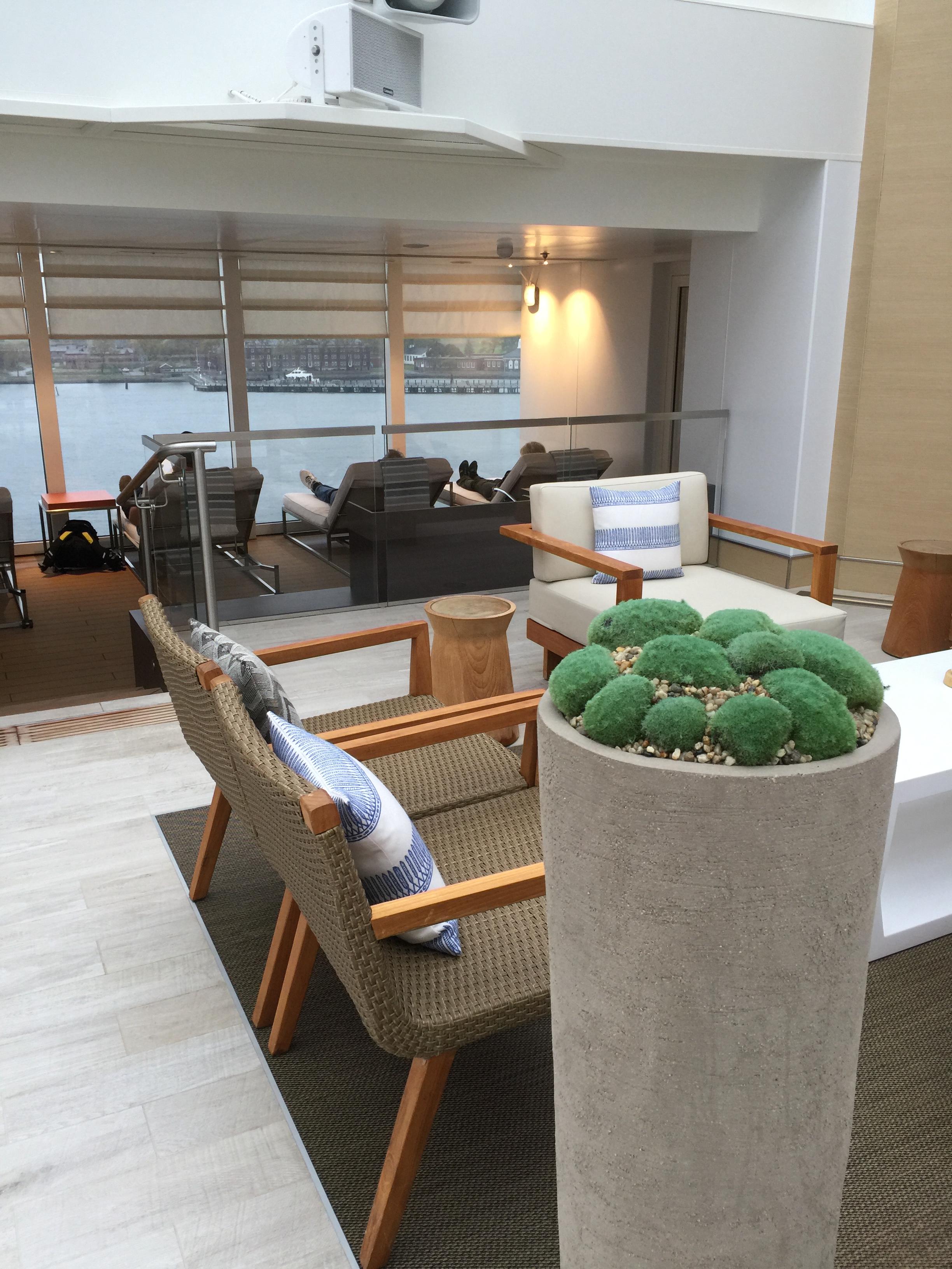 Viking cruises sky cruise ship potted plants