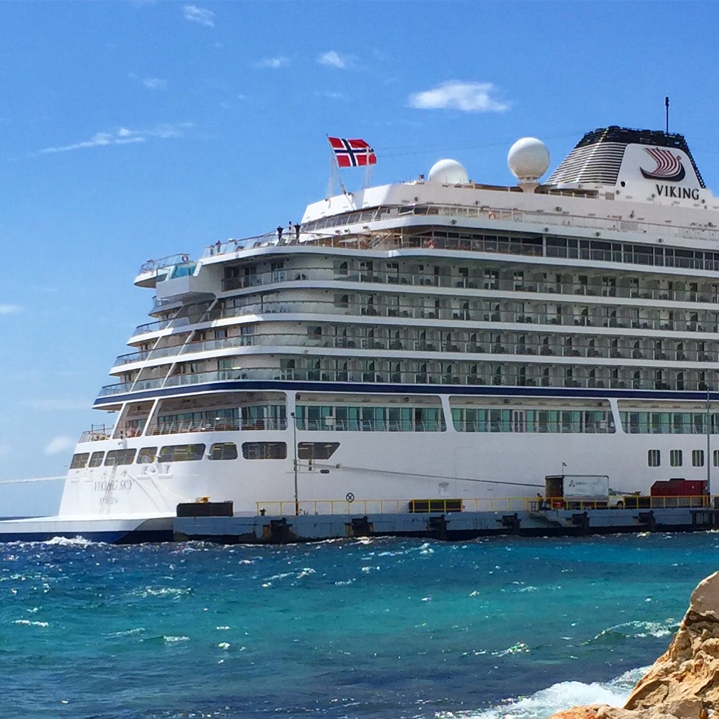 Viking cruises sky cruise ship aft exterior