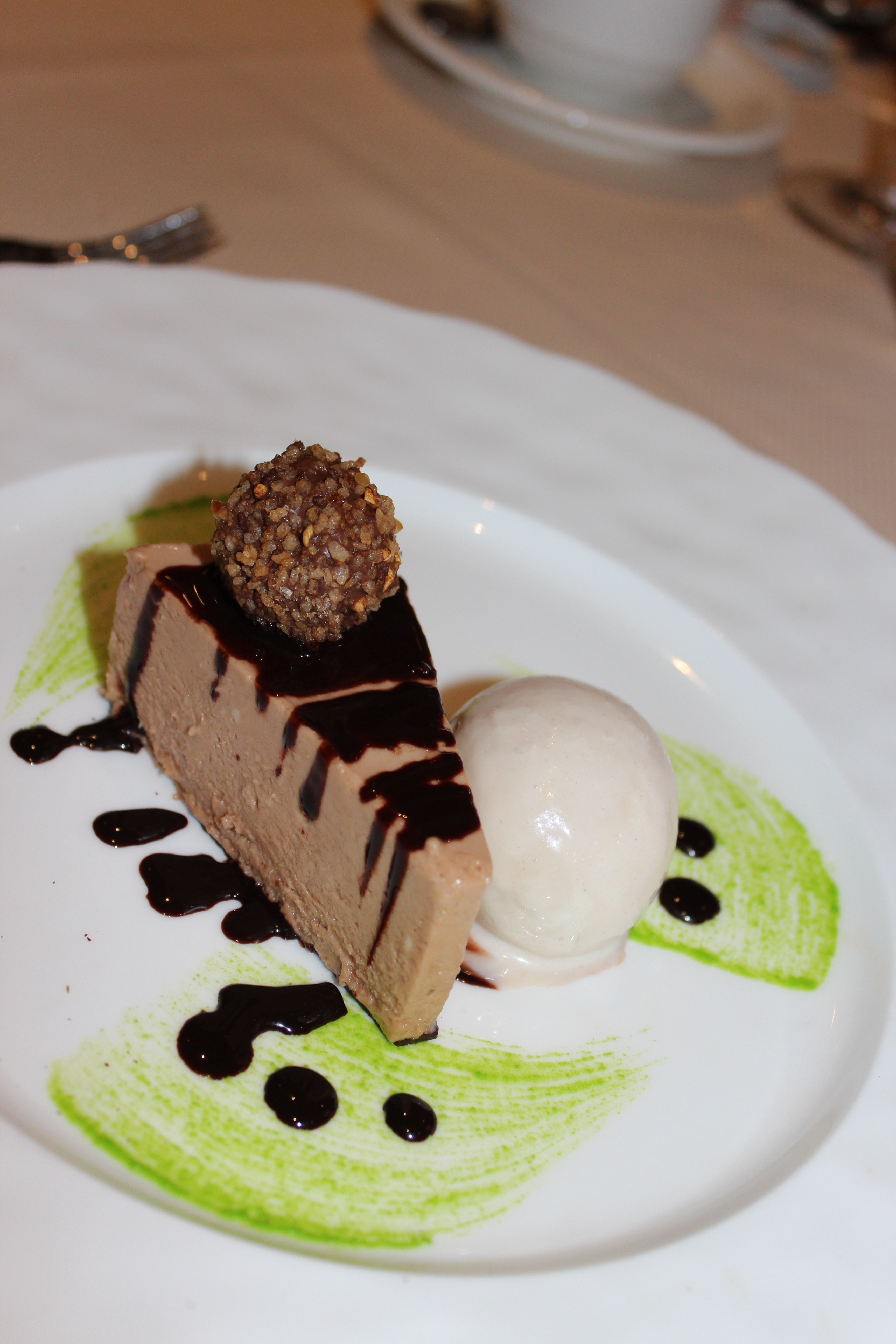 Silversea cruises silver muse cruise ship chocolate cheesecake