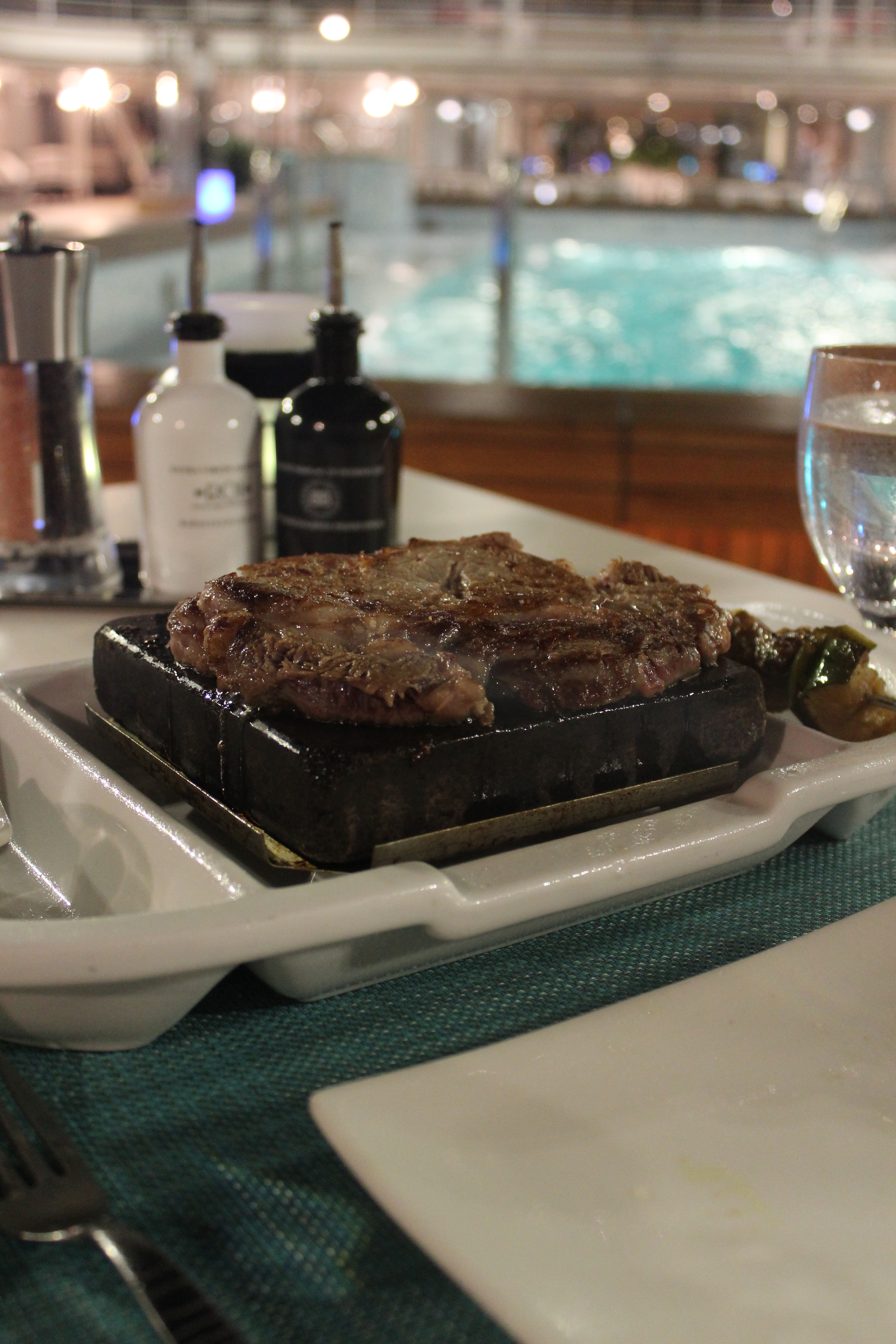 Silversea cruises silver muse cruise ship hot rocks dining