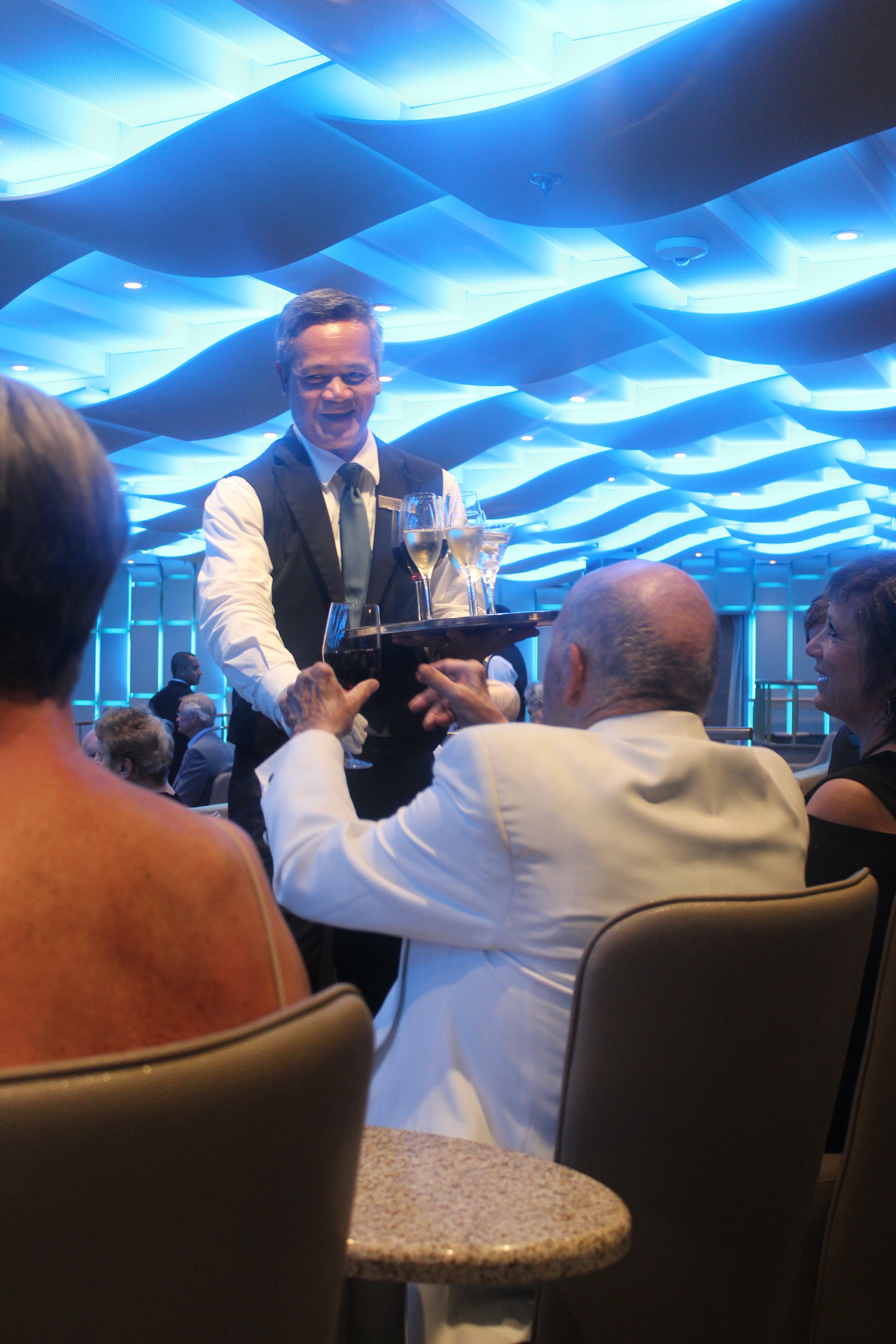 Silversea cruises silver muse cruise ship champagne party