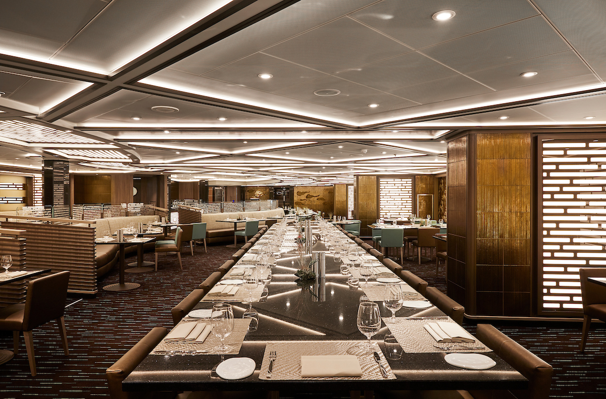 Silversea cruises silver muse cruise ship Indochine restaurant