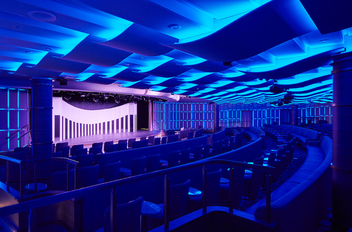 Silversea cruises silver muse cruise ship theater
